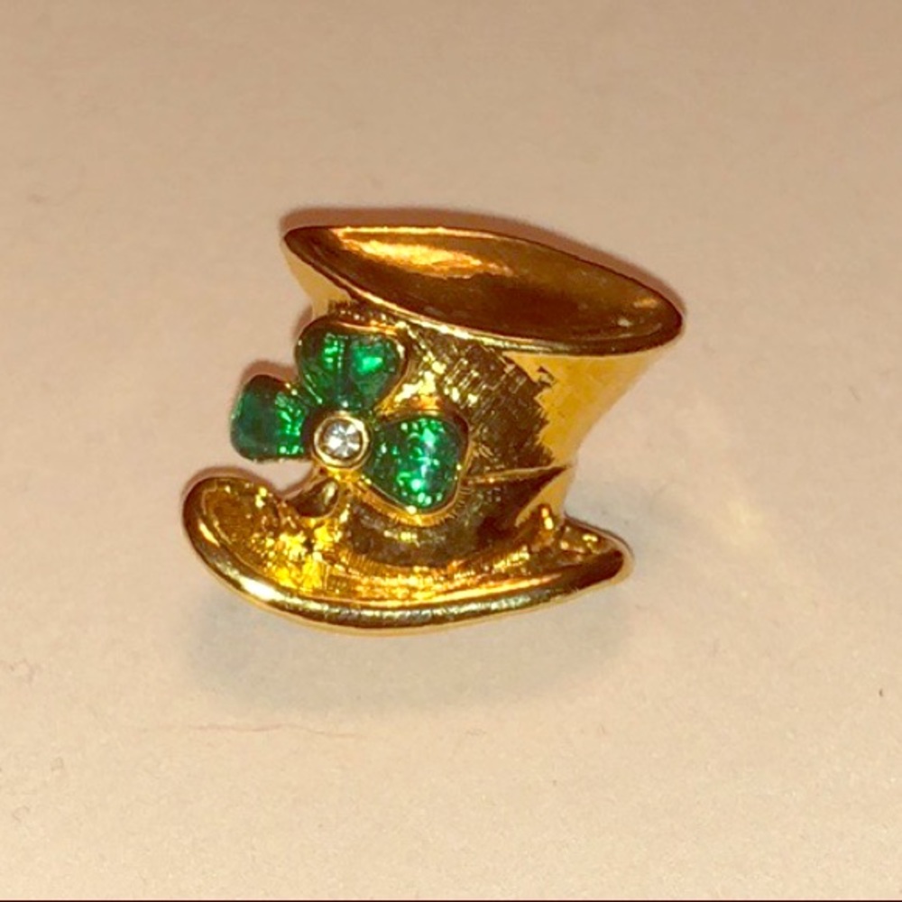 Avon | Vintage Shamrock Hat Brooch